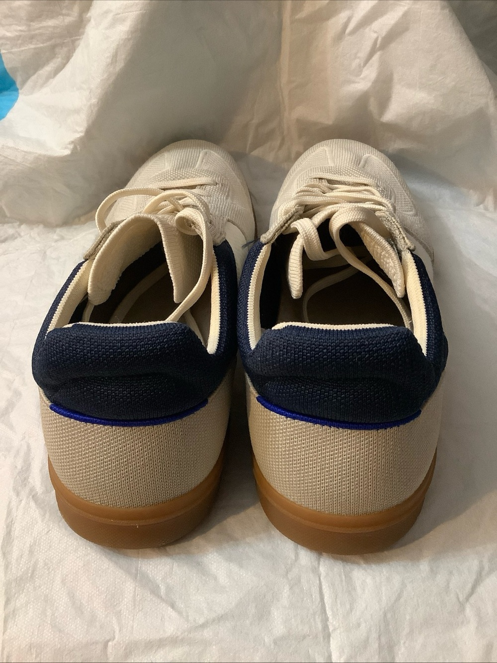 Rothy's The RS01 Sneakers In The Hudson Colorway Blue Knit Washable Men's 11 - Picture 9 of 12